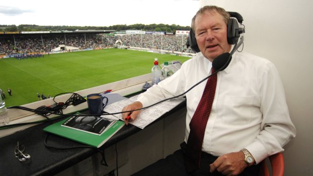 Legendary sports caller Micheal O Muircheartaigh is in Australia for the Ireland-Australia international rules game.
