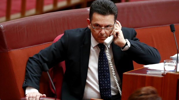 Senator Nick Xenophon during debate in Parliament on Friday.