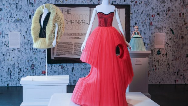 Viktor & Rolf used a chainsaw to finish this gown from their Cutting Edge collection.