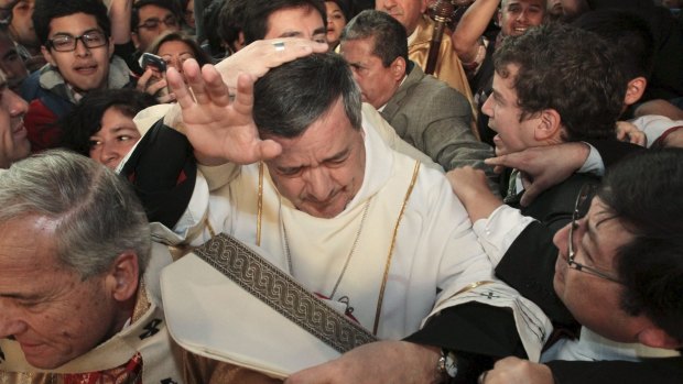 Hundreds of Catholics in Chile protested against the appointment of Juan Barros as bishop.