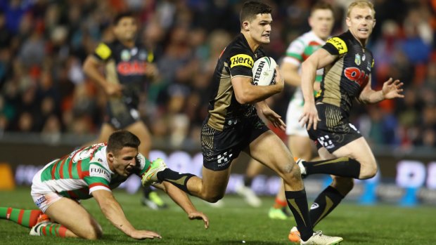 Young gun: Penrith halfback Nathan Cleary is playing with maturity well beyond his years.