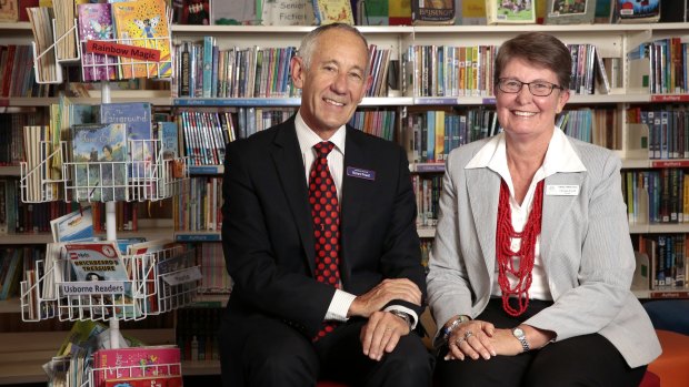 Amaroo School principal Richard Powell and his wife, Campbell Primary School principal Christine Powell, will retire together at the end of the year after 30 years in the ACT education system.    
