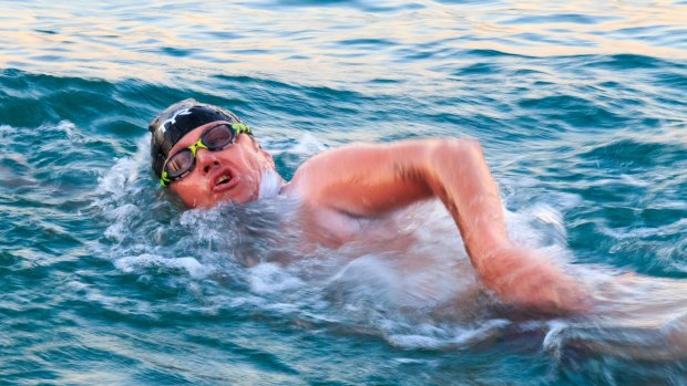 Kane Orr completed the English Channel in 14 hours and 41 minutes.