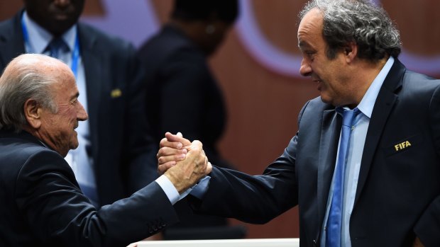 Former FIFA president Sepp Blatter (left) and UEFA president Michel Platini have both been banned pending investigations into corruption at FIFA.