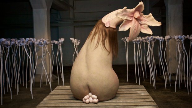 Patricia Piccinini and Peter Hennessy's exhibition <i>The Shadows Calling</i> in Hobart's old Mercury building.