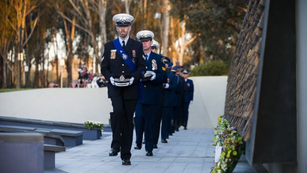 The Australian Federal Police's 2014 memorial service at the National Police Memorial in Kings Park to honour officers lost in the line of duty.
