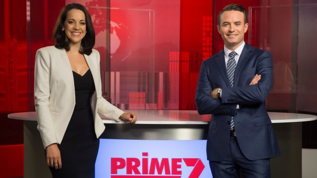 Madelaine Collignon and Kenny Heatley, new presenters of Prime7's five local news bulletins in regional NSW.