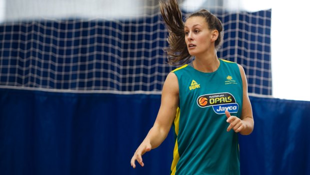 Stephanie Talbot dominated for the Canberra Capitals Academy in Sunday's win over Sandringham. 