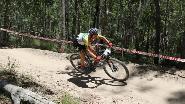 Canberra mountain bike cross country racer Rebecca McConnell (nee Henderson) competed at the event.