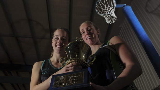 Arawang's Tess Pennell, left, and Tuggeranong's Maddie White will battle it out in the ACT Netball grand final.