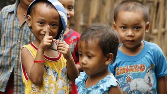 Ahmadiyah refugees in Indonesia in 2011.