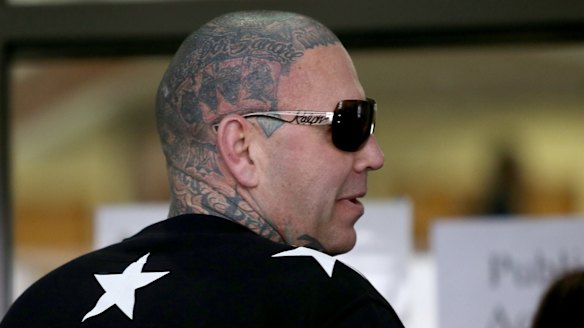 Ex-bikie enforcer Toby Mitchell.
