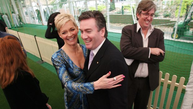 Happier times ... <i>Today</i> host Jessica Rowe with Eddie McGuire, before she left Nine Network in 2007.