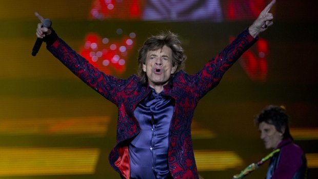 Mick Jagger performs during The Rolling Stones' Ole Tour at Foro Sol in Mexico City in 2016. 