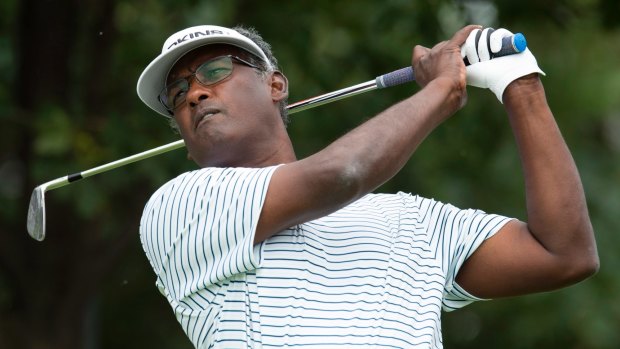 Home-town hero: Vijay Singh. If ever there was the perfect mix of beauty and brutality, he has found it in 18 holes tucked away on the Fijian coast.

