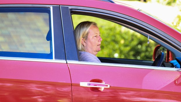 Sally Faulkner's mother, Karen Faulkner, spoke briefly to media outside their north Brisbane home on Friday.