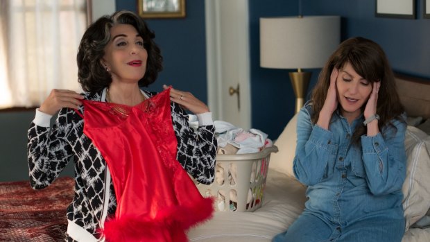 Toula (Nia Vardalos), right, with her Aunt Voula (Andrea Martin) in My Big Fat Greek Wedding 2.