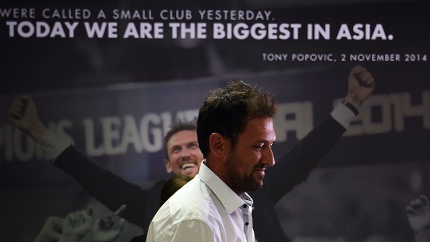 Walking away: Tony Popovic felt uneasy with leaving a club fashioned in his image.