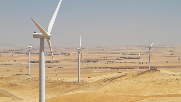The Hallett Wind Farm in South Australia. 