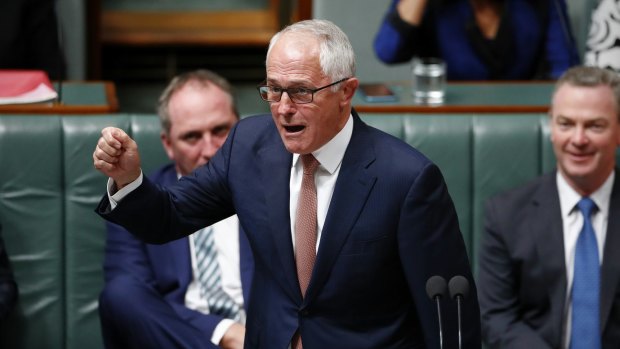 Malcolm Turnbull is being pulled by his colleagues towards the right fringe.