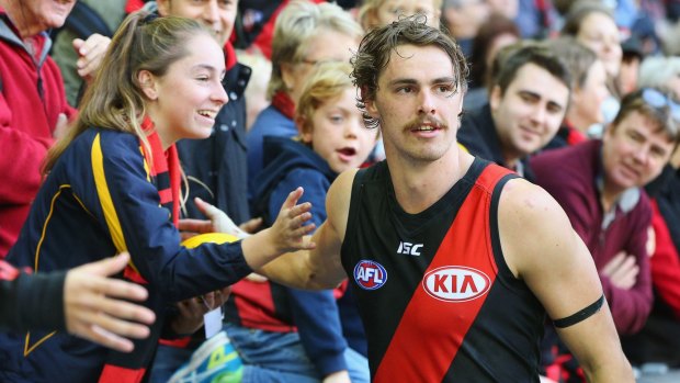 Hot property: Joe Daniher and Essendon look set for a long relationship. 