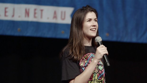 Comedian Becky Lucas is the host of documentary <i>Big Bad Love</i>.