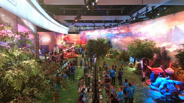 Industry folks have been lining up for hours every day at E3 to get into Nintendo's Zelda booth and play the game.