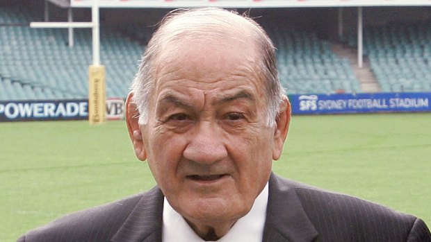 Rugby giant: Sir Nicholas Shehadie, aged 92, has passed away overnight.