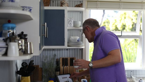 Mr Morrison cooked a fish curry from a holiday house his family rents on the NSW South Coast.