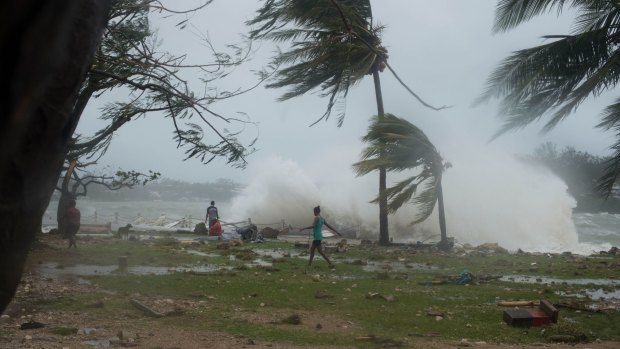 Aftermath of Cyclone Pam.