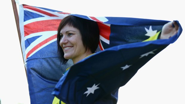 The Commonwealth Games provide a welcome chance for Australians to unite through a love of sport: Flag bearer for the opening ceremony Anna Meares.