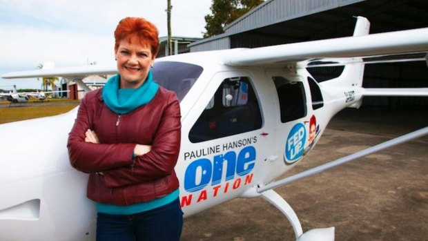 There is controversy over who paid for an aircraft that allowed Pauline Hanson to reboot her political career.