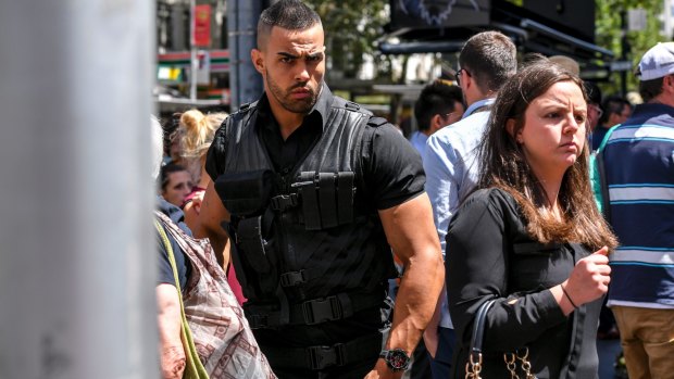Aaron Purves was photographed in Bourke Street five days after the car ramming massacre.