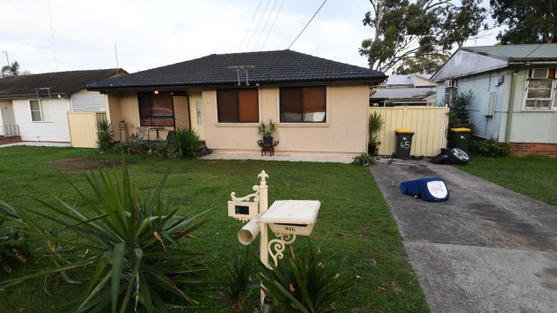 The Lurnea home where the boy was injured on Monday night. 
