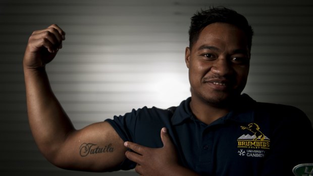 Strength: Vaea was told he would never play again, but defied the odds for a comeback.