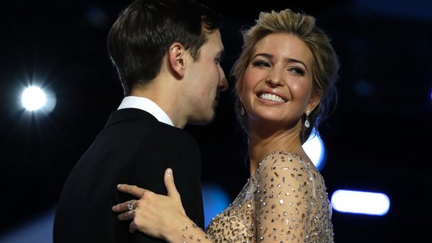 Ivanka Trump and her husband Jared Kushner dance at the Freedom Ball.