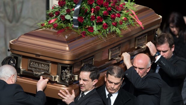 The funeral of Vince Benvenuto at St Patrick's Church in Mentone. 
