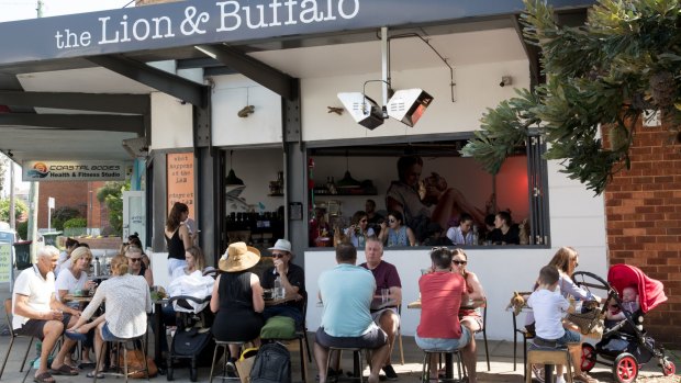 The Lion and Buffalo cafe is a small but popular eatery.