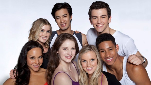 The <i>Dance Academy</i> cast in the hit TV show. 