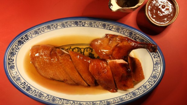 Cantonese roast duck is done well.