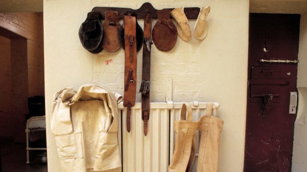 Restraints that were used in Ararat's J Ward for the criminally insane.