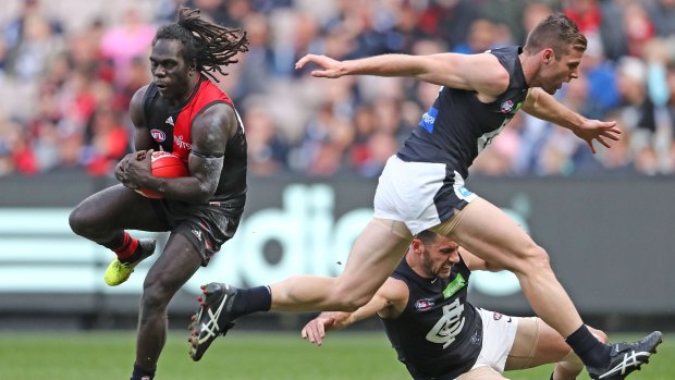 The Bombers face traditional rivals Carlton.
