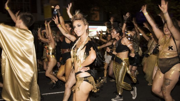 The 2016 Gay and Lesbian Mardi Gras parade.