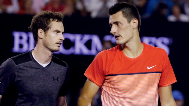 Tomic said Murray's unrelenting pressure, like Novak Djokovic's, was far above that of players even ranked just below them.