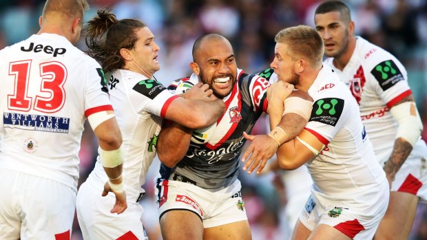 Perform or perish: Sam Moa is in danger of not being resigned by the Roosters.