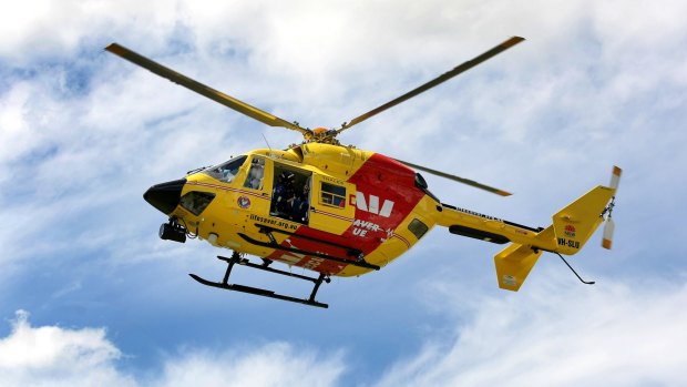 A lifesaving helicopter had to take evasive action to avoid a drone at Burleigh on Thursday.