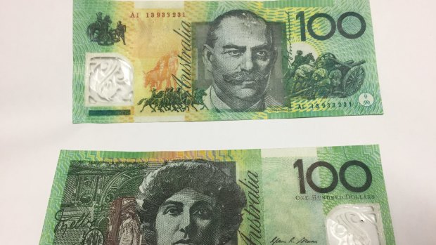 The dodgy $100 notes.