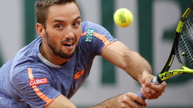 Viktor Troicki suffered a remarkable meltdown following an overrule by umpire Damiano Torella.