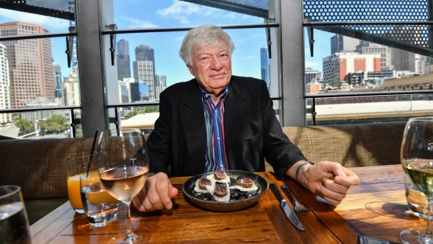 Human rights lawyer Geoffrey Robertson at Taxi restaurant.