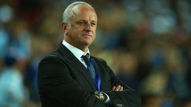 Sydney FC coach Graham Arnold during the round two A-League match. 